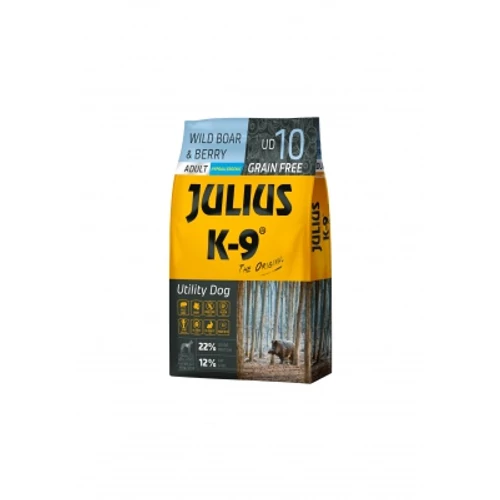 Julius K-9 Grain Free Adult Utility Dog - Wild Boar & Berry 10 kg