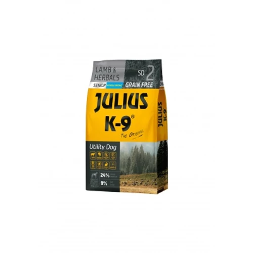 Julius K-9 Grain Free Senior Utility Dog - Lamb & Herbals 10 kg