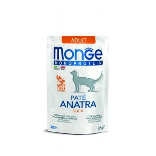 Monge Cat Monoprotein Paté Adult - kacsa 85 g