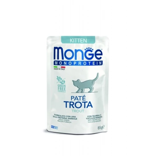 Monge Cat Monoprotein Paté Kitten - pisztráng 85 g