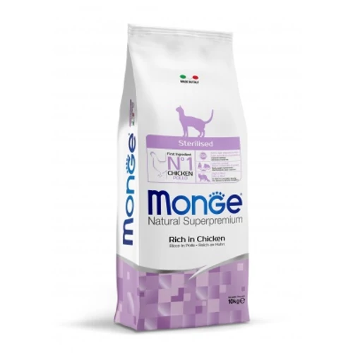 Monge Cat Rich in Chicken Sterilised - csirke 10 kg