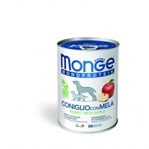 Monge Dog Monoprotein Fruits paté - nyúl, alma 400 g