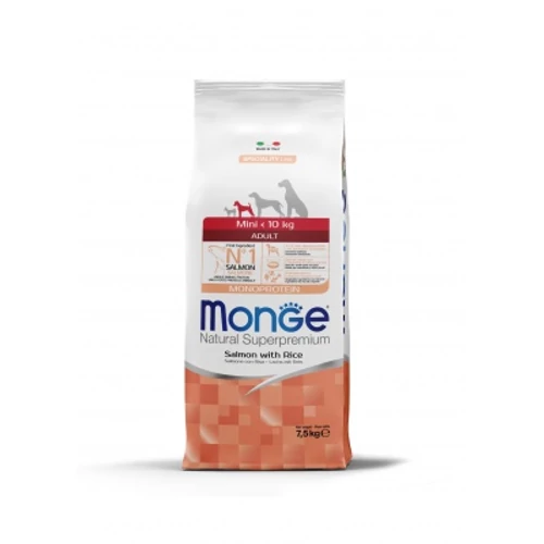 Monge Mini Adult MONOPROTEIN Lazac és Rizs 7,5 Kg 12 kg