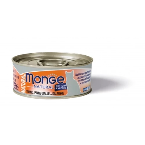 Monge Natural Cat konzerv Tonhal lazaccal 80g 85 g