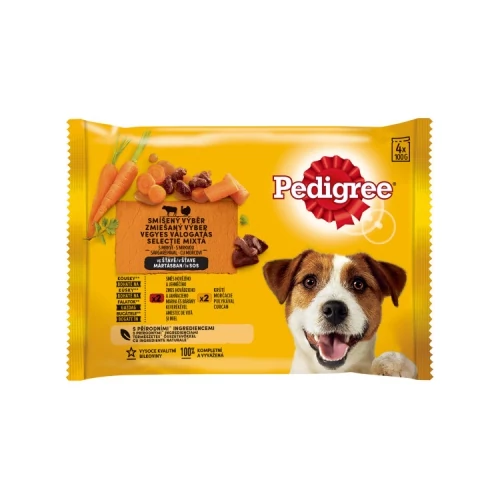 Pedigree alutasakos eledel marhával és báránnyal, pulykával és sárgarépával 1 db