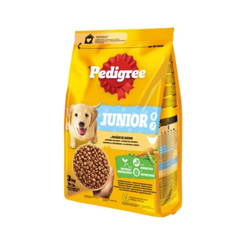 Pedigree szárazeledel baromfi-zöldség ízesítésben nagy méretű kölyök kutyák részére 3 kg 85 g