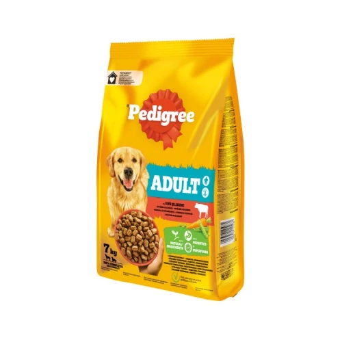 Pedigree szárazeledel marha-zöldség ízesítésben nagy méretű felnőtt kutyák részére 7 kg