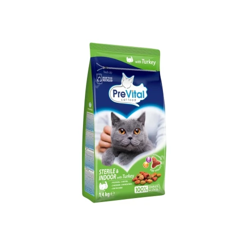 PreVital Sterile & Indoor száraz eledel pulykával 1.4 kg
