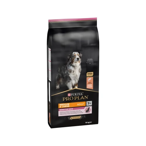 Pro Plan Adult 7+ Medium & Large Sensitive Skin Optiderma - Salmon 14 kg