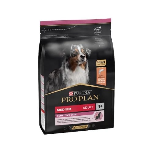 Pro Plan Adult Medium Sensitive Skin Optiderma - Salmon 3 kg