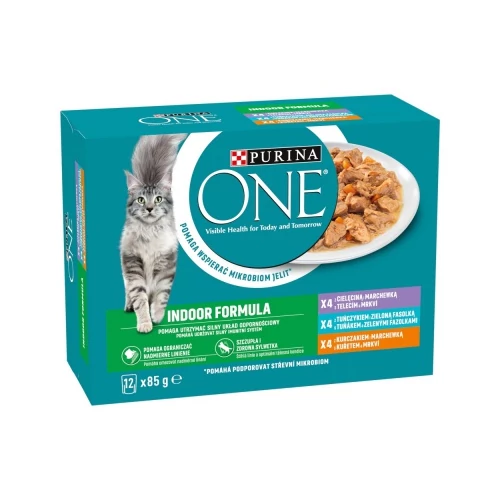 PURINA ONE INDOOR CSIRK/BORJ/TON 12X85 G
