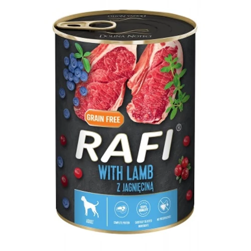 Rafi konzerv kutyáknak bárányhússal és áfonyával 400 g