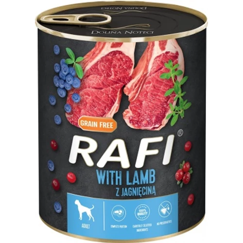 Rafi konzerv kutyáknak bárányhússal és áfonyával 800 g