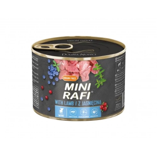 Rafi Mini - konzerv kistestű kutyáknak bárányhússal 185 g