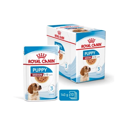 Royal Canin Medium Puppy alutasakos 10 x 140 g