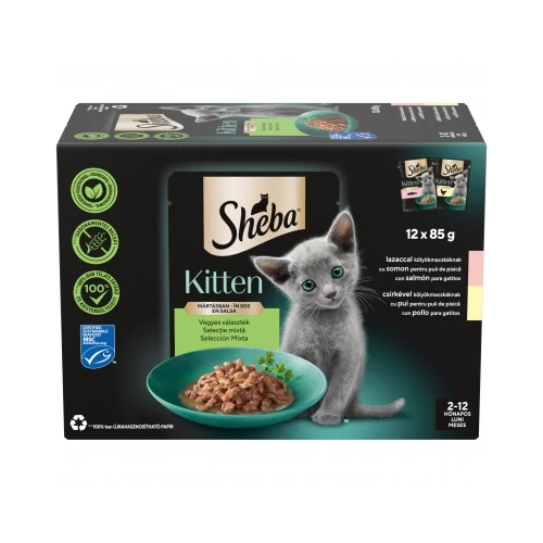 SHEBA ALUTASAK 12PACK KITTEN LAZAC/CSIRK