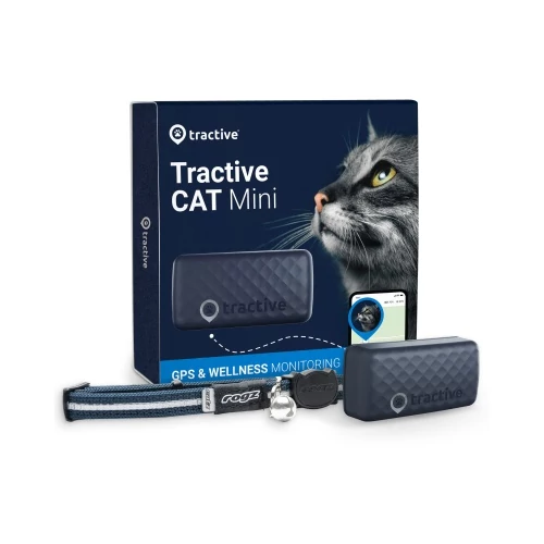 Tractive GPS Cat Mini - macska GPS nyomkövető és aktivitásmérő Sötétkék g