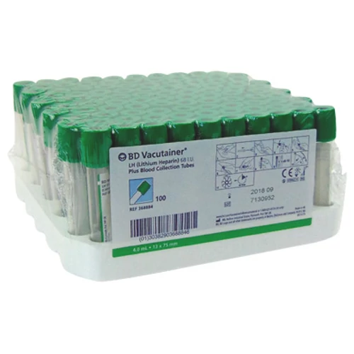 VÉRCSŐ VACUTAINER LI-HEPARIN 4 ML 100X