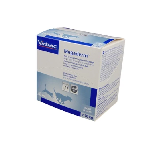 Virbac Megaderm oldat 10 kg alatti kutyák ás macskák részére 28 x 4 ml