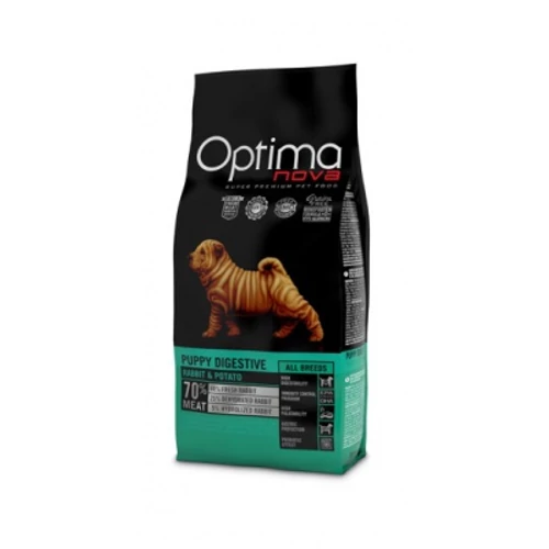 Visán Optimanova Dog Puppy Digestive Rabbit & Potato 2 kg
