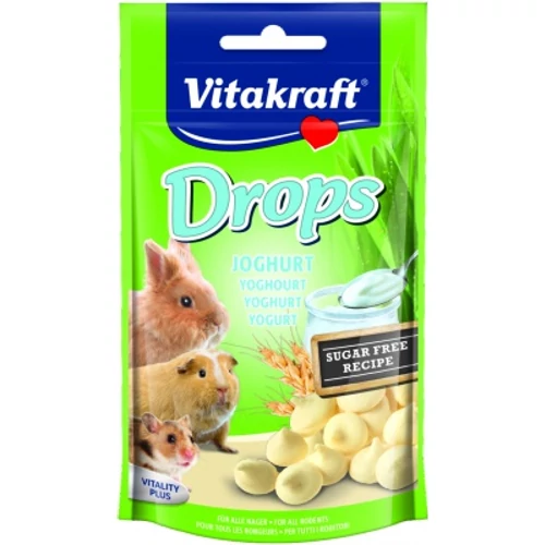 Vitakraft Drops joghurtos jutalomfalat 75 g