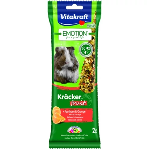 Vitakraft Emotion dupla rúd sárgabarackkal & naranccsal tengerimalacnak 1 db
