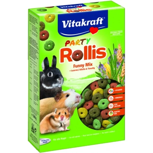 Vitakraft Party Rollis Funny Mix rágcsálóknak 500 g