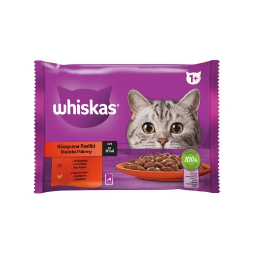 Whiskas alutasakos eledel húsos-zöldséges válogatás mártásban 4 x 85 g