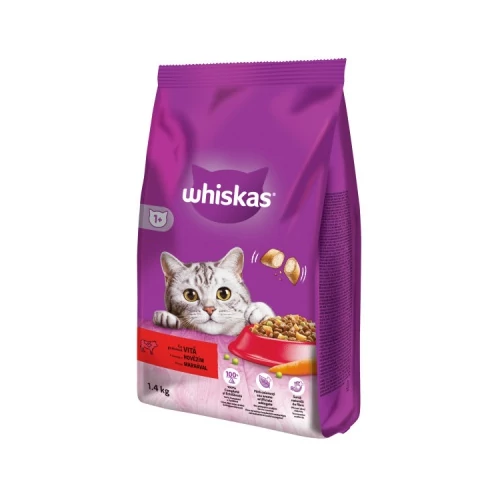 Whiskas szárazeledel marhával 1.4 kg