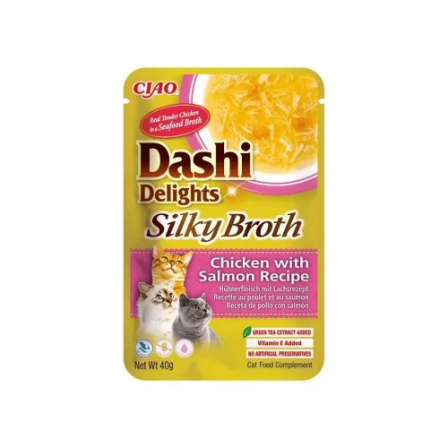 Inaba Cat Dashi Delights Silky Broth - csirke-lazac 40 g