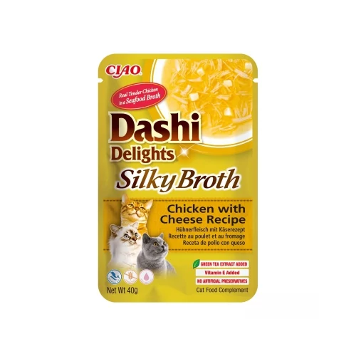 Inaba Cat Dashi Delights Silky Broth - csirke-sajt 40 g