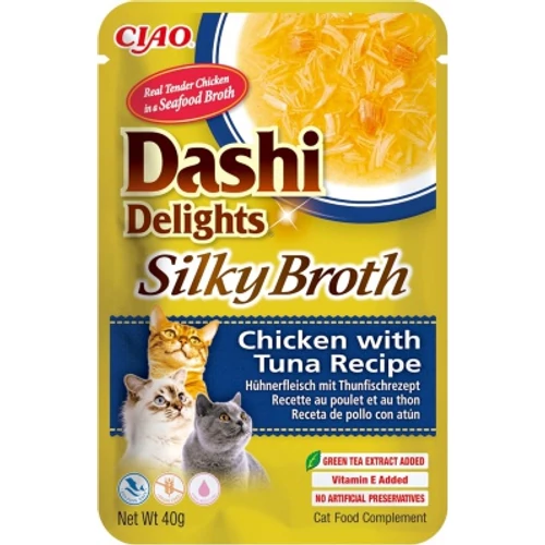 Inaba Cat Dashi Delights Silky Broth - csirke-tonhal 40 g
