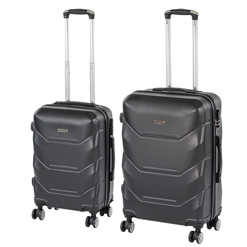 TraveLux Max V gurulós bőrönd szett fekete