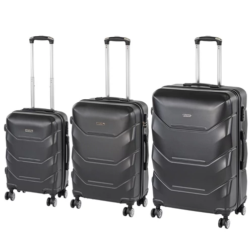 TraveLux Max XI gurulós bőrönd szett fekete