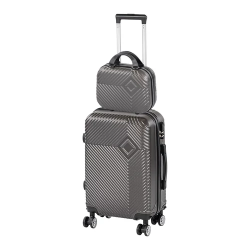 TraveLux Pro III gurulós bőrönd szett szürke