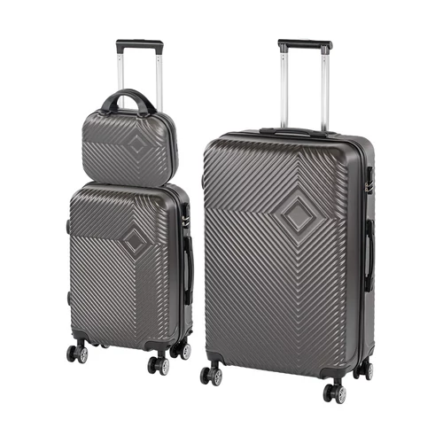 TraveLux Pro XVI gurulós bőrönd szett szürke