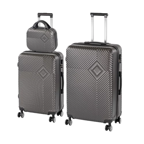 TraveLux Pro XVII gurulós bőrönd szett szürke