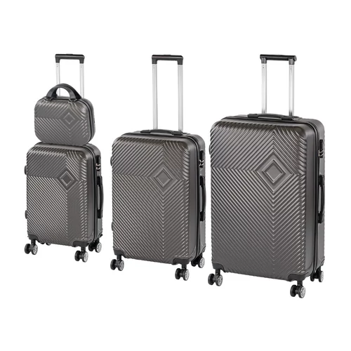 TraveLux Pro XXIV gurulós bőrönd szett szürke
