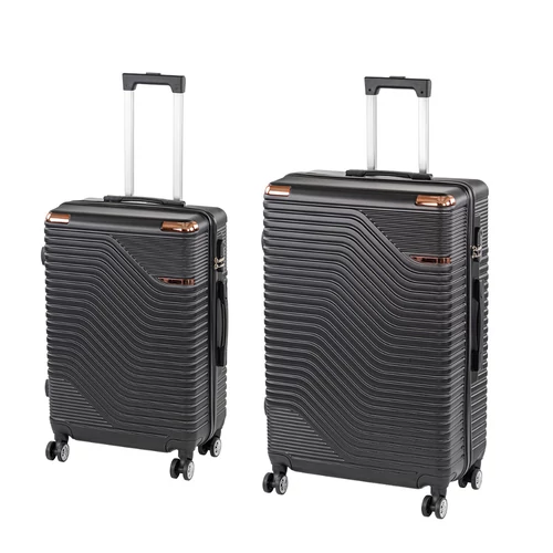 TraveLux Urban XI gurulós bőrönd szett fekete