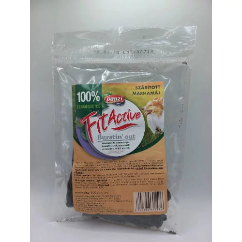 FitActive snack - jutalomfalat (szárított marhamáj) kutyák részére  (100g)