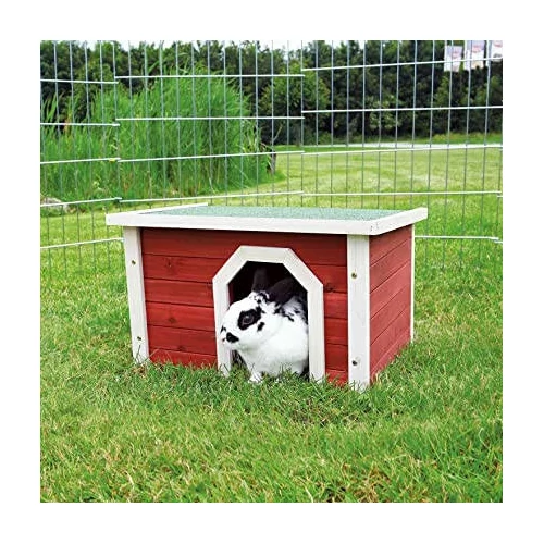Small Animal Home - Kültéri odú (piros,fehér) rágcsálók részére (50x30x37cm)