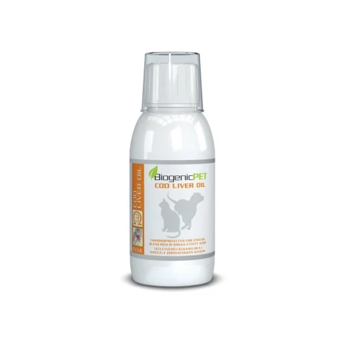 BiogenicPet Cod Liver Oil csukamájolaj kutyáknak és macskáknak 100 ml