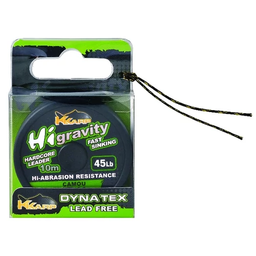 K-Karp Dyna Tex Hi-Gravity 10 m 45 lb camou fonott előkezsinór