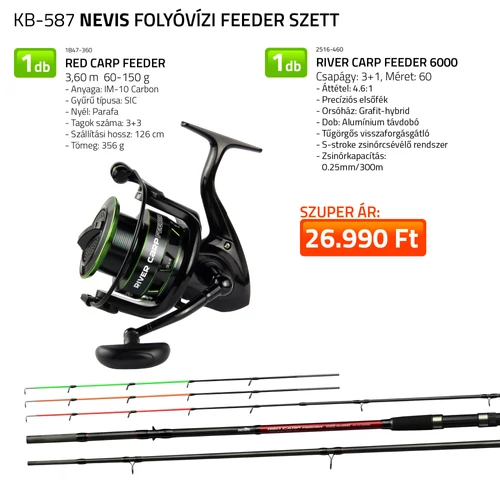 NEVIS Folyóvízi feeder szett 1847-360+ 2516-460