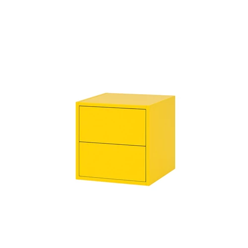 Boxie 2 fiókos fali szekrény 40x40x37 cm sárga