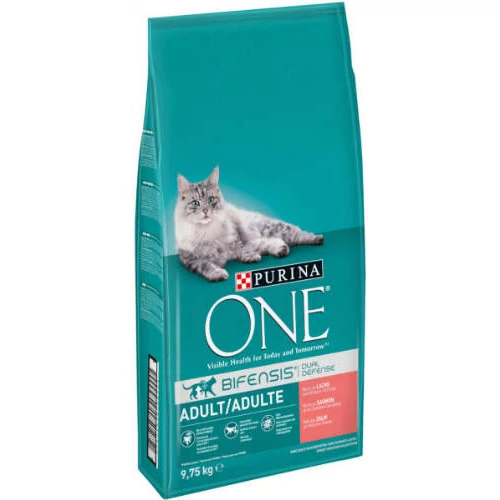 PURINA ONE Lazacban gazdag száraz macskaeledel 9,75kg