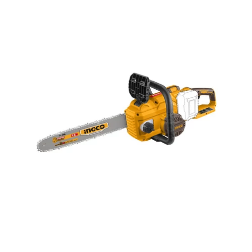 INGCO Akkus láncfűrész 400 mm szénkefe nélküli 2 x 20 V (2 x 4,0 Ah akku + töltő)
