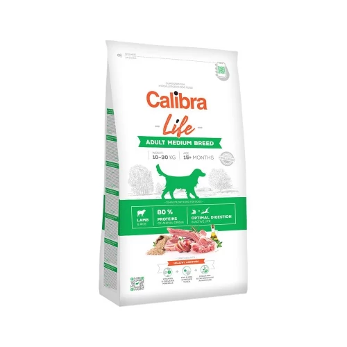Calibra Life Adult Medium Breed Lamb száraz kutyatáp 12 kg