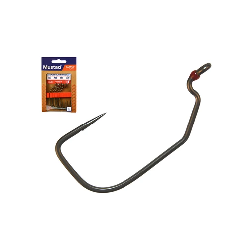 MUSTAD ASSAULT HEAVY WIDE GAP, 4/0 5DB/CSOMAG