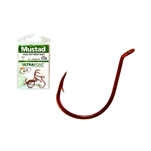 MUSTAD DROPSHOT HOOKS 2 10DB/CSOMAG